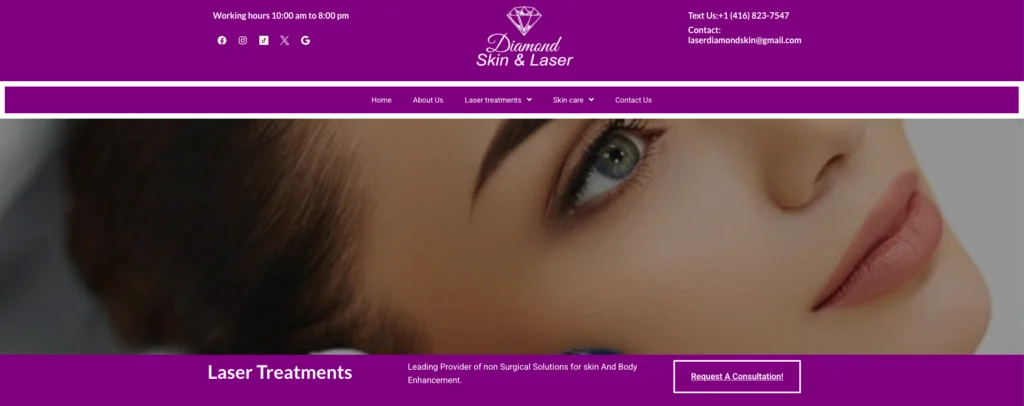 Diamond Skin and Laser offers laser hair removal in North York Toronto.