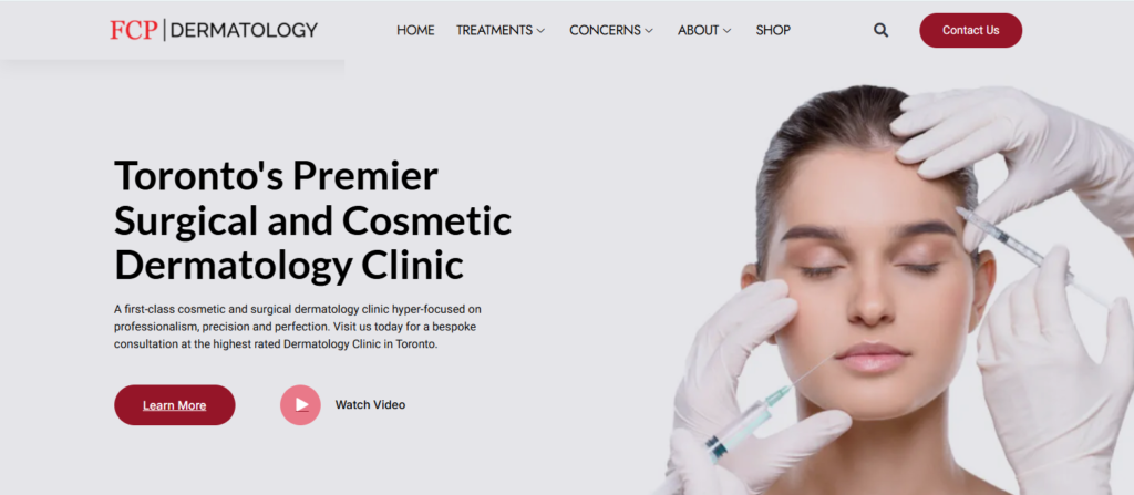 FCP dermatology best laser hair removal clinic Downtown Toronto.