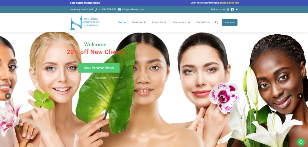 Laser hair removal clinic North York Toronto services at Nell Laser Clinic.