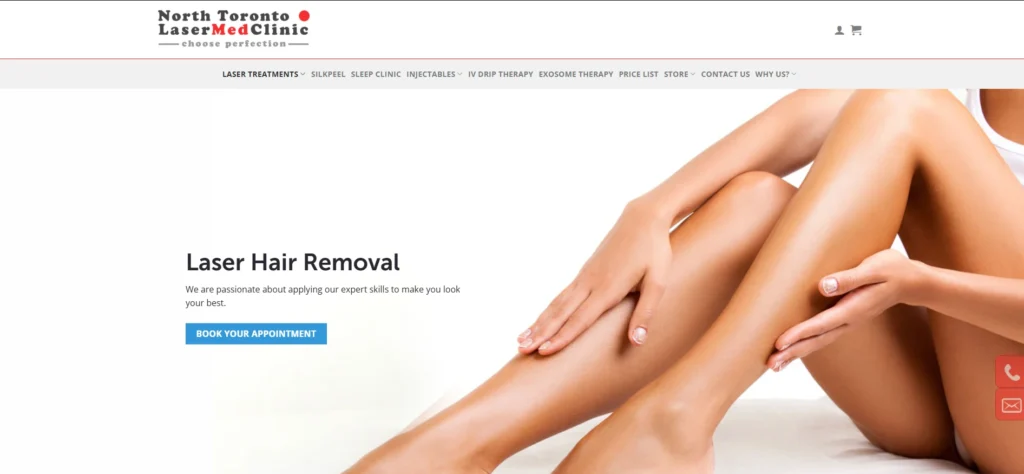 Laser hair removal dark skin Toronto at North Toronto Laser Med Clinic.