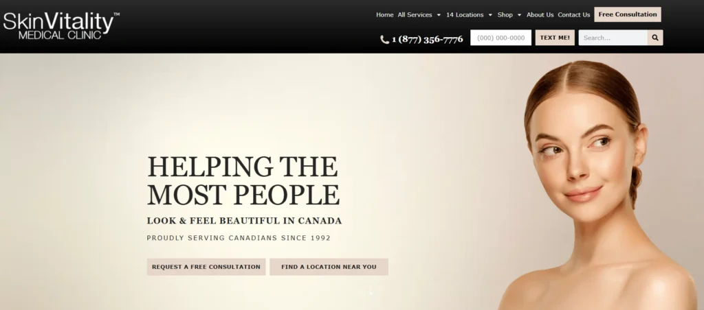 Skin Vitality Medical Clinic offers advanced cosmetic treatments and is known for the best botox clinic in Toronto.