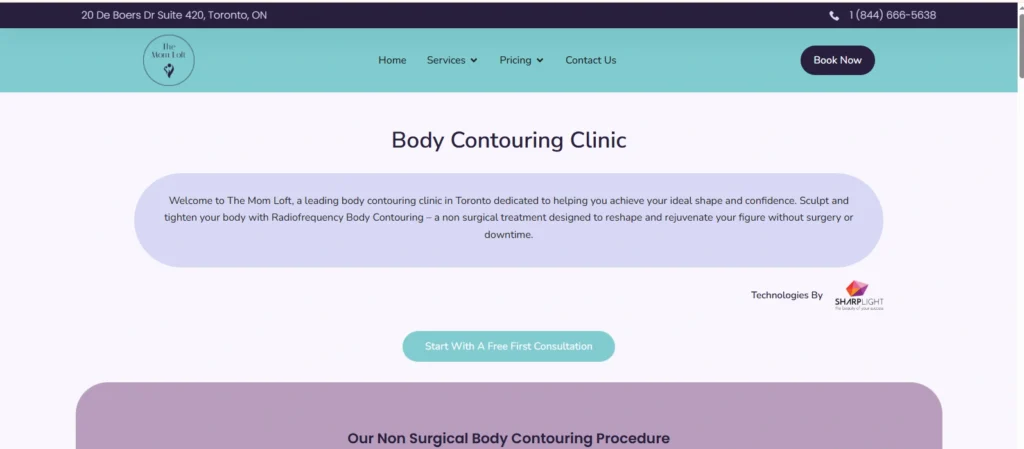 Top body contouring clinic Toronto The Mom Loft.