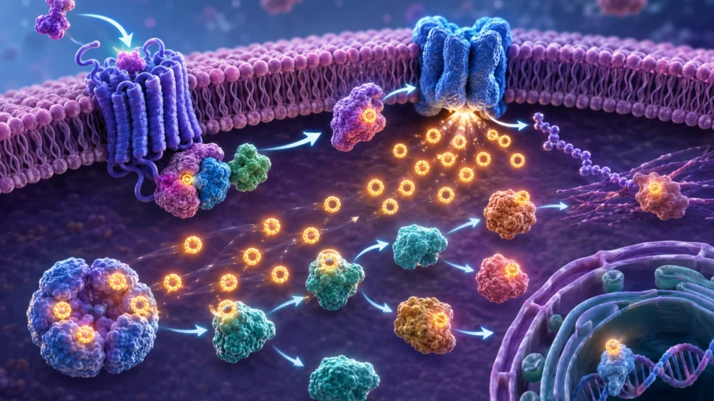 cAMP signaling pathway in lipolysis regulated by glucagon. 