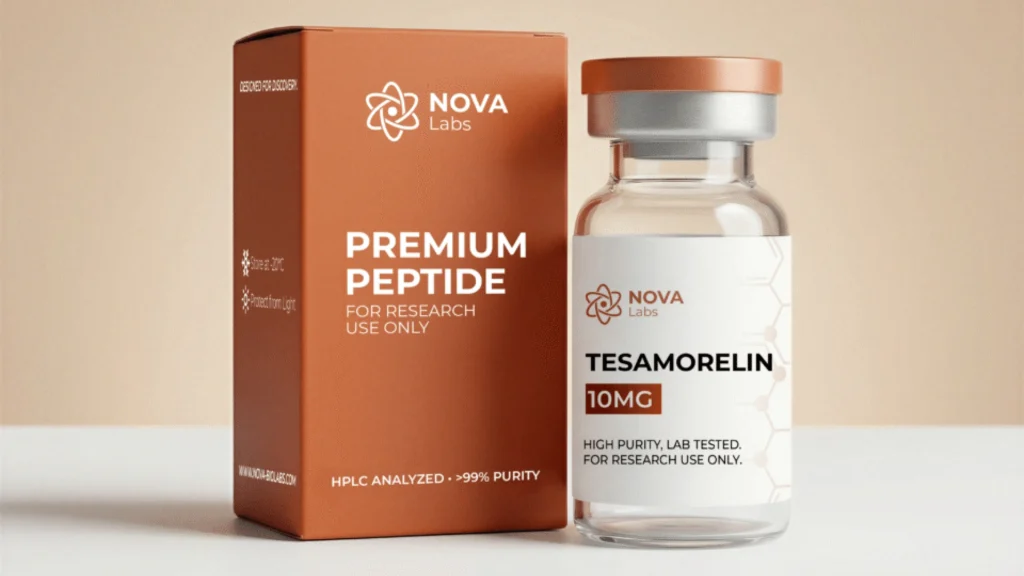 Tesamorelin as part of peptides for direct fat burning lipolysis comparison. 